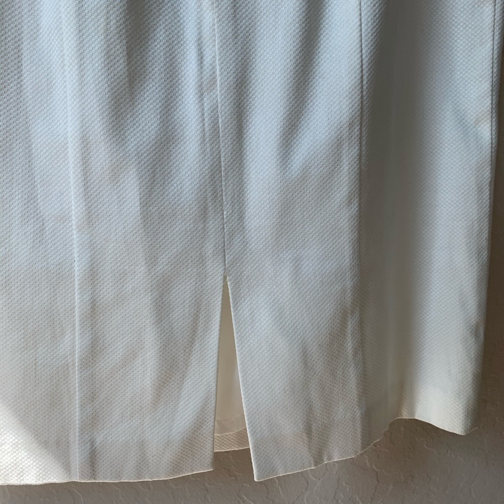 Eliza J Buckle Textured Sleeveless White Dress - Picture 6 of 8